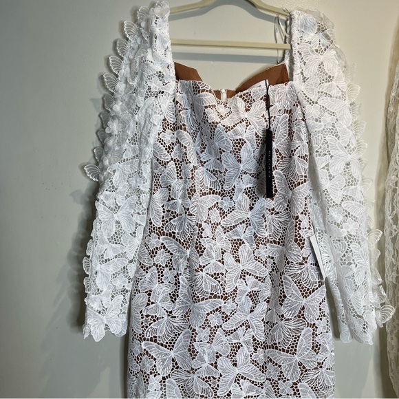 Free People Elliatt Verona Lace Embroidered Butterfly Mini Dress - Picture 5 of 8